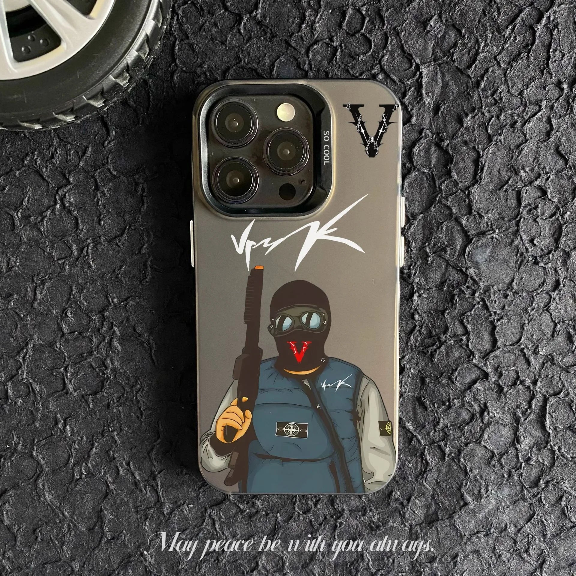 Coque Vrunk iPhone 7 / 8 / XS / XR / 11 / 12 / 13 / 14 / 15 / 16 Pro Max – Design luxe multicolore