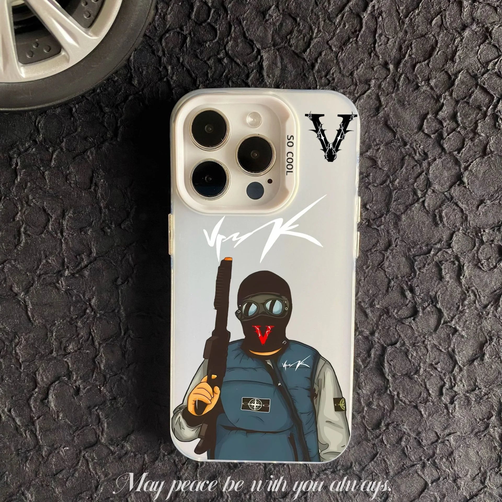 Coque Vrunk iPhone 7 / 8 / XS / XR / 11 / 12 / 13 / 14 / 15 / 16 Pro Max – Design luxe multicolore