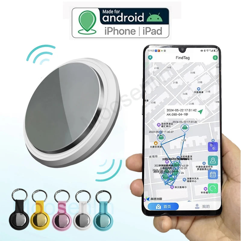 Traceur GPS Bluetooth Smart Tag – Compatible Android & iOS, localisation en temps réel